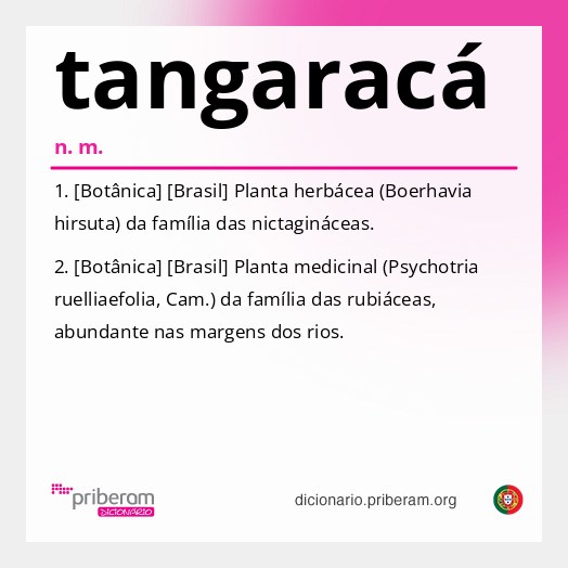 Significado de tangaracá