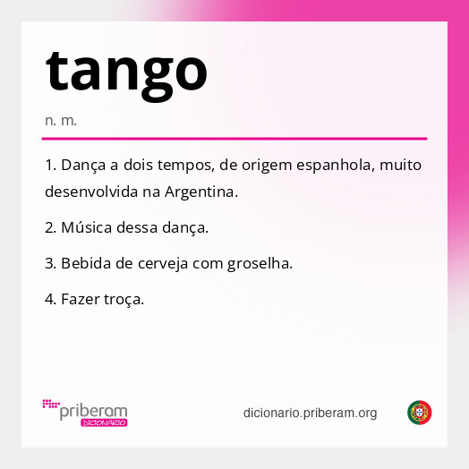 Significado de tango