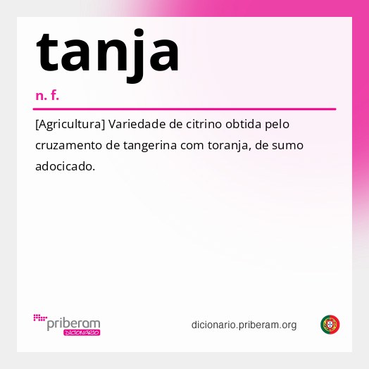 Significado de tanja