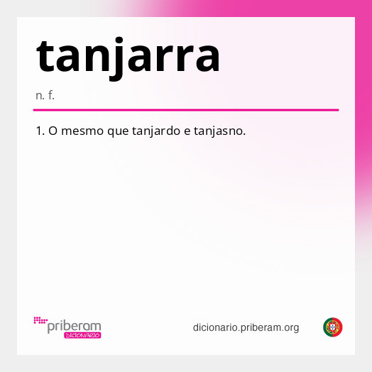 Significado de tanjarra