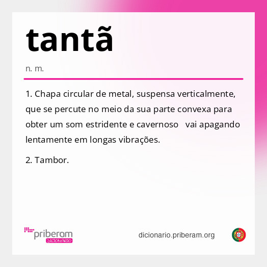 Significado de tantã
