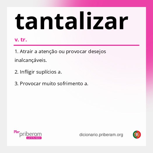 Significado de tantalizar