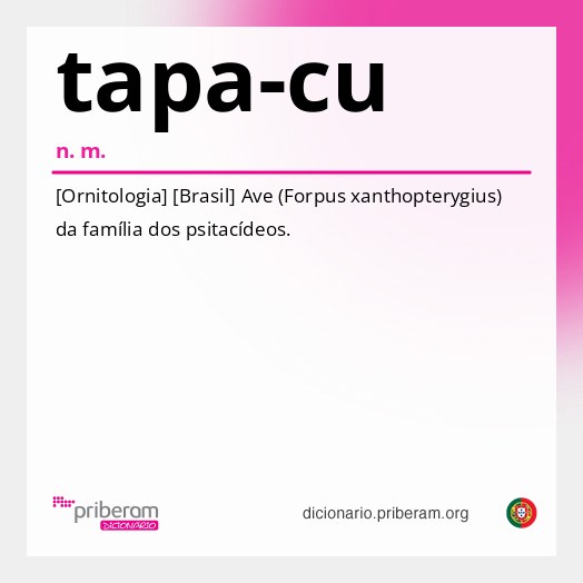 Significado de tapa-cu