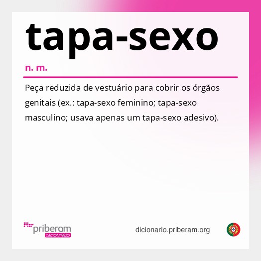 Significado de tapa-sexo