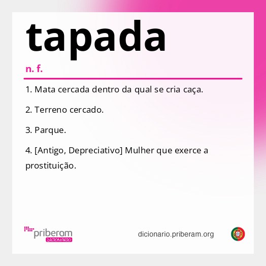 Significado de tapada