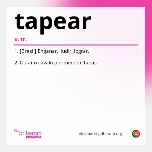 Significado de tapear