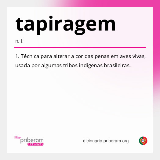 Significado de tapiragem