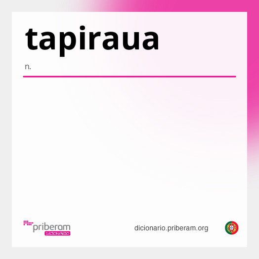 Significado de tapiraua