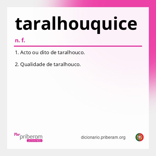 Significado de taralhouquice