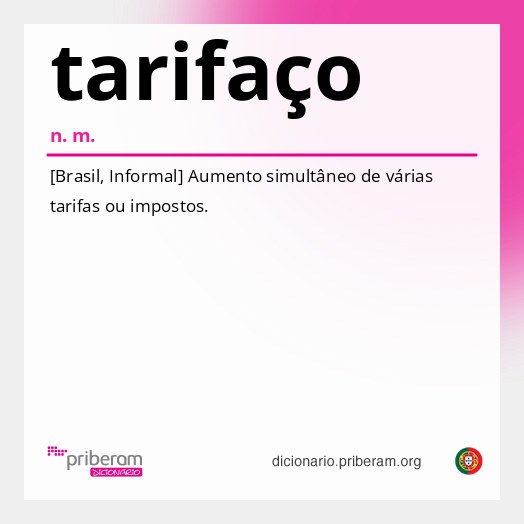 Significado de tarifaço