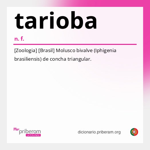 Significado de tarioba