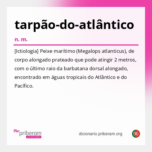 Significado de tarpão-do-atlântico