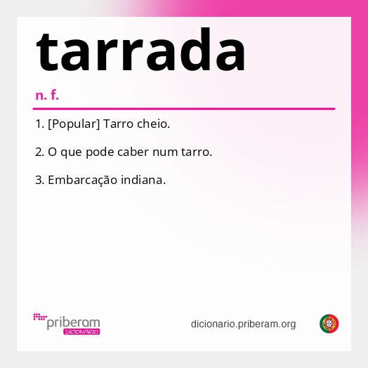 Significado de tarrada