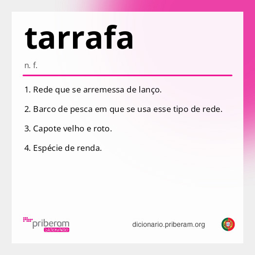 Significado de tarrafa