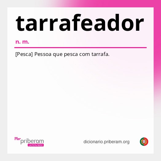 Significado de tarrafeador