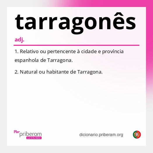 Significado de tarragonês