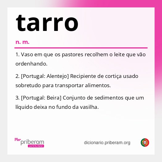 Significado de tarro