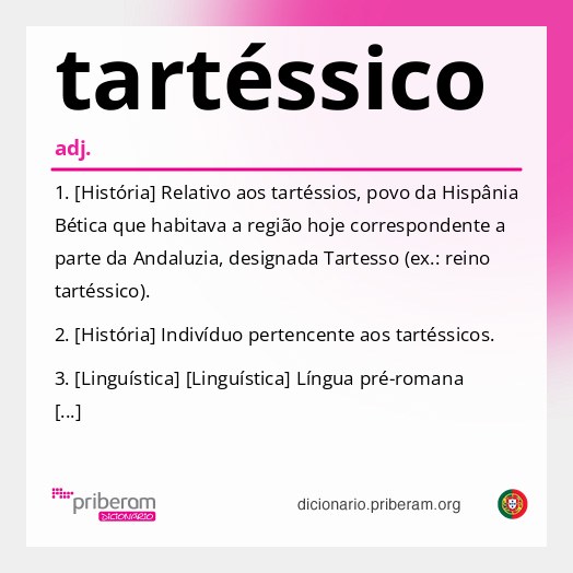 Significado de tartéssico