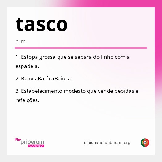 Significado de tasco