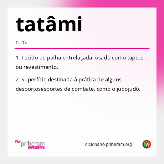 Significado de tatâmi