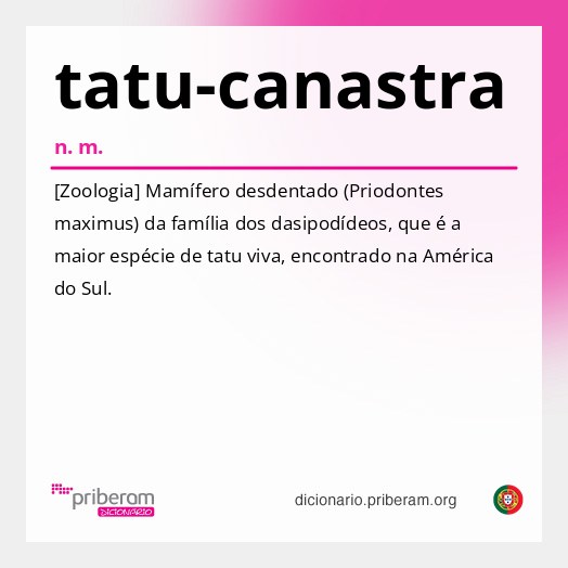 Significado de tatu-canastra