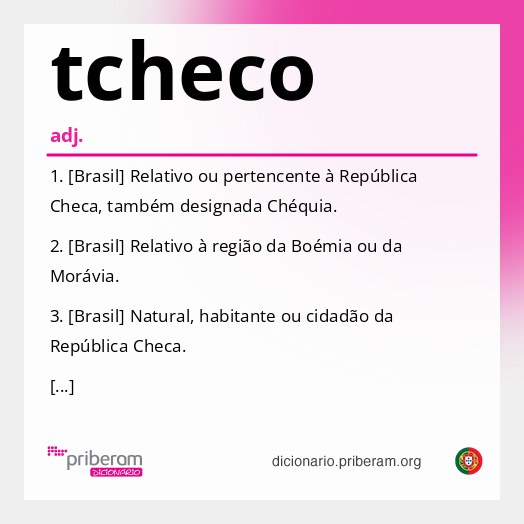 Significado de tcheco