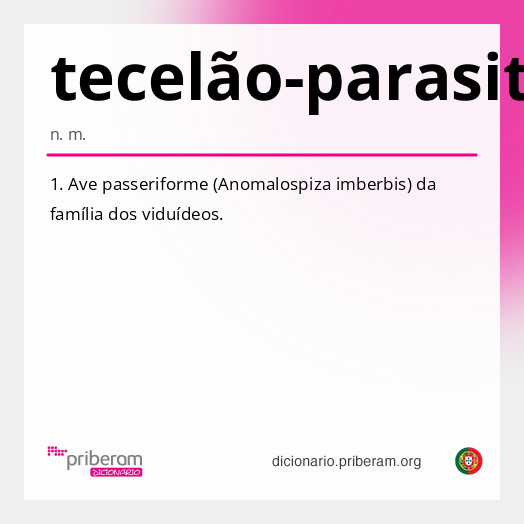 Significado de tecelão-parasita