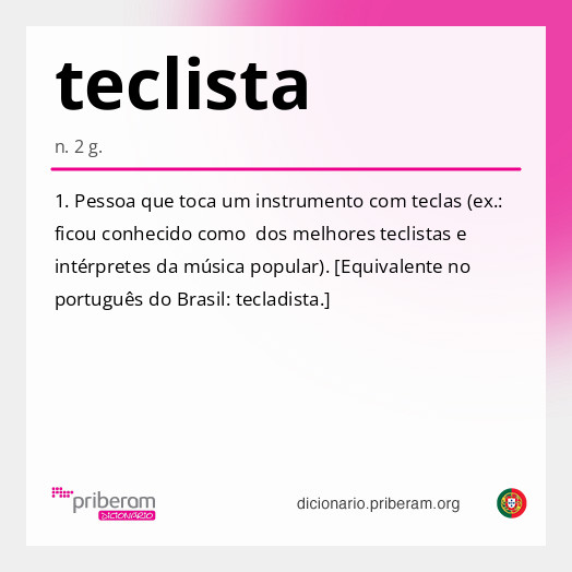 Significado de teclista