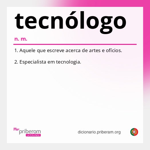 Significado de tecnólogo