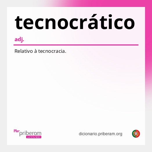 Significado de tecnocrático