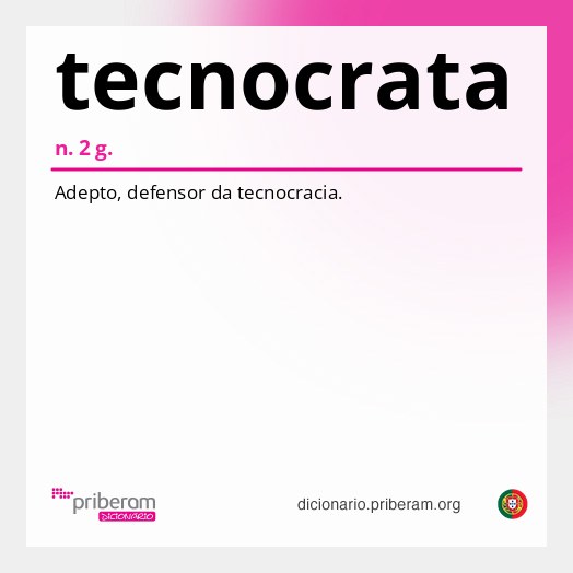 Significado de tecnocrata