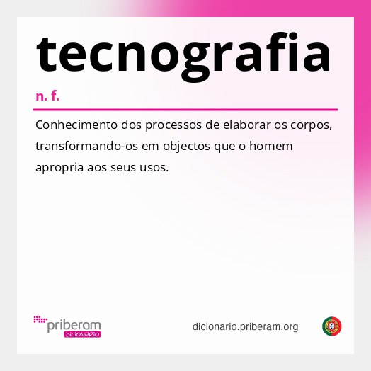 Significado de tecnografia