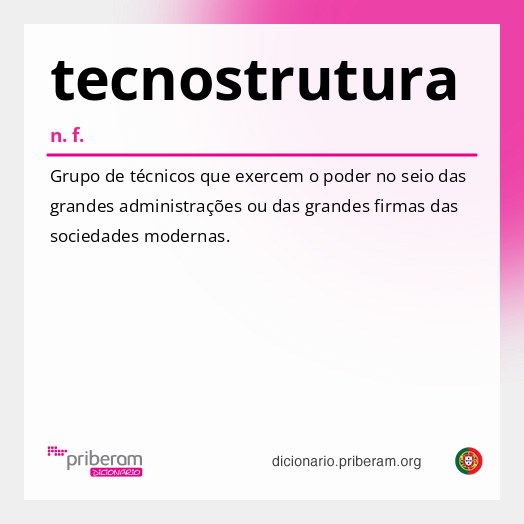 Significado de tecnostrutura