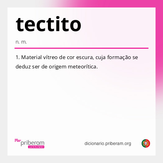 Significado de tectito