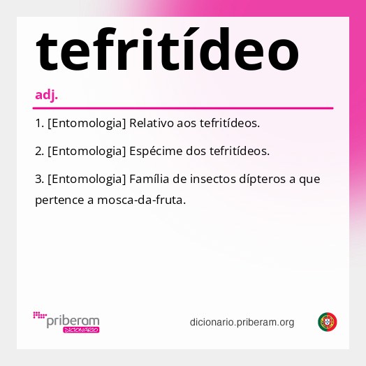Significado de tefritídeo