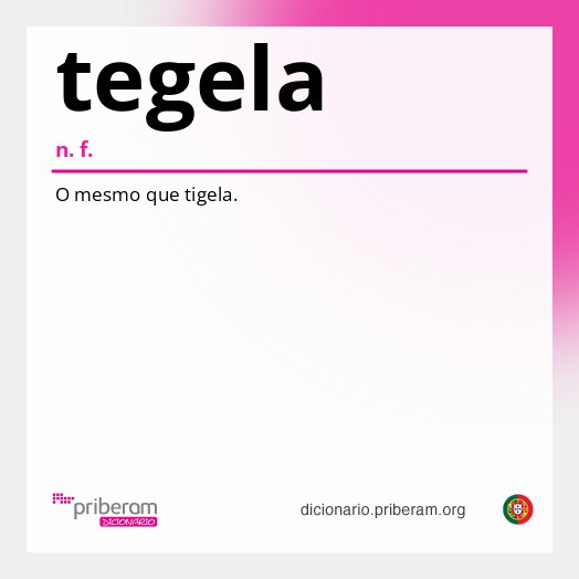 Significado de tegela