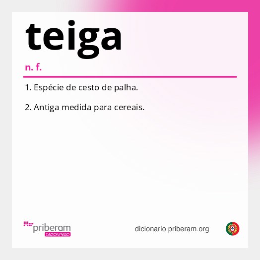 Significado de teiga