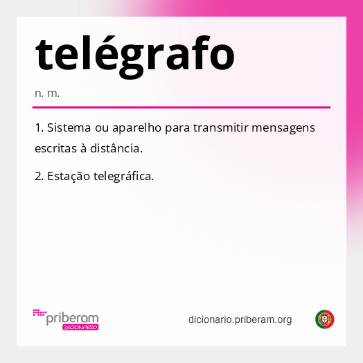 Significado de telégrafo