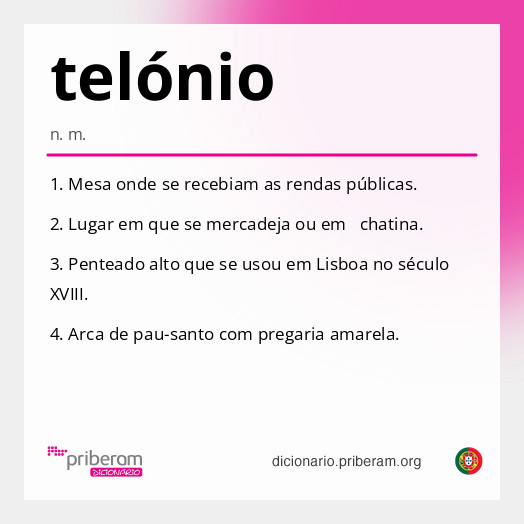 Significado de telónio