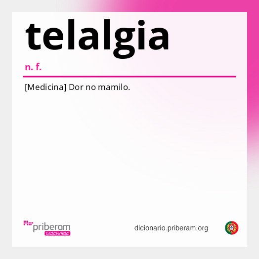 Significado de telalgia