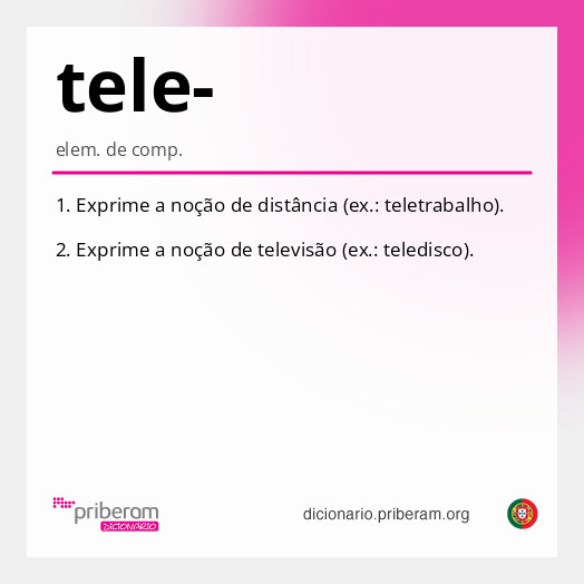 Significado de tele-