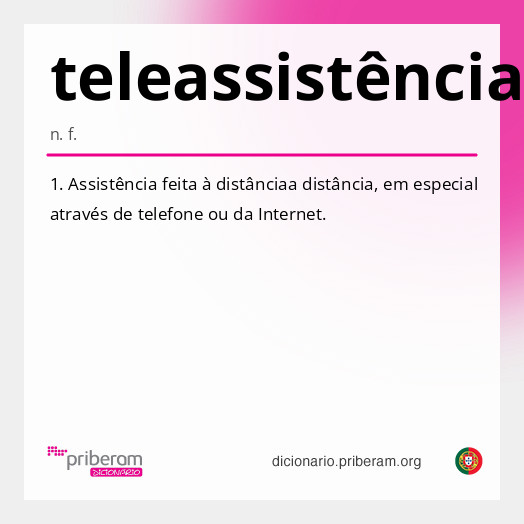 Significado de teleassistência