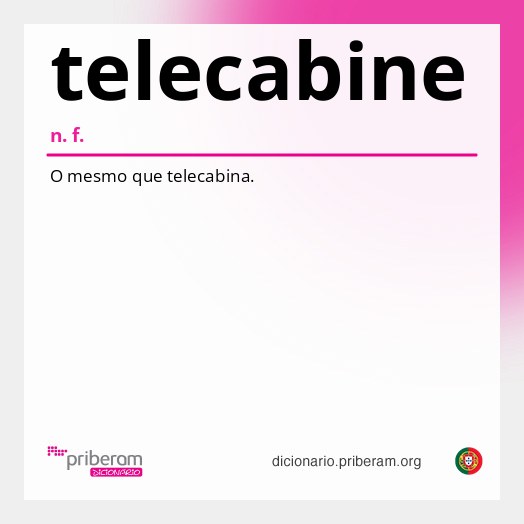 Significado de telecabine