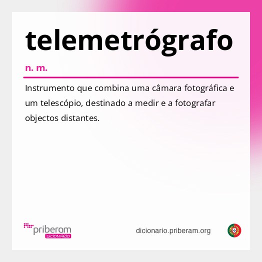 Significado de telemetrógrafo