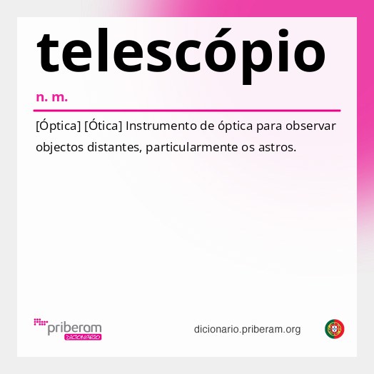 Significado de telescópio