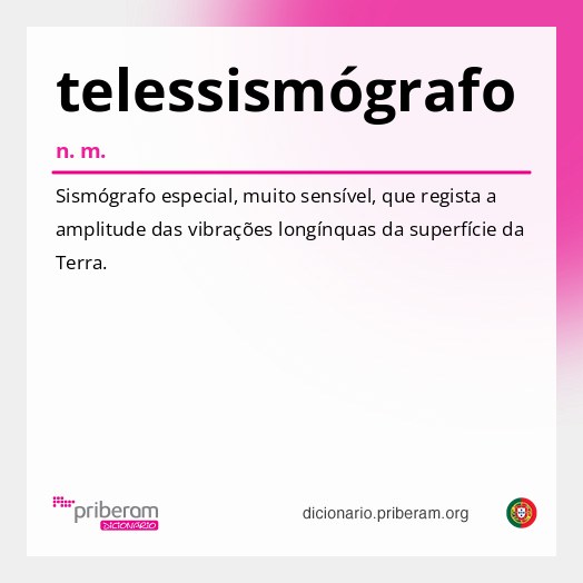 Significado de telessismógrafo