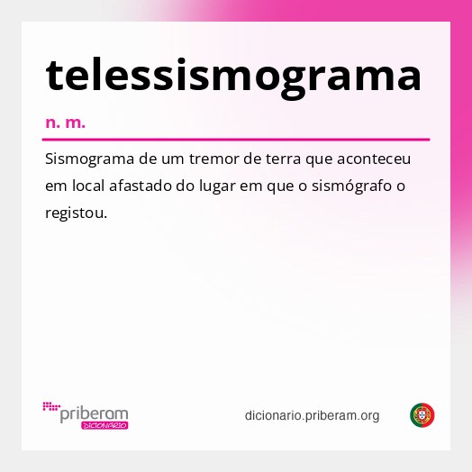 Significado de telessismograma