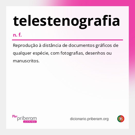 Significado de telestenografia