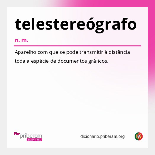 Significado de telestereógrafo