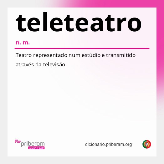 Significado de teleteatro